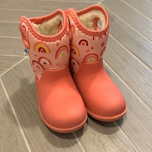 Jan & Jul Kids lite waterproof Pink Rainbow winter Boots